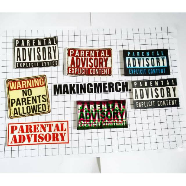 

Stiker Parental Advisory
