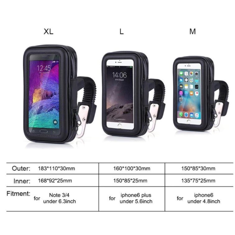 HOLDER HP MOTOR waterproof mobile phone BH 46-51 MERK ICC I ring holder I charger hp motor SKU-1102