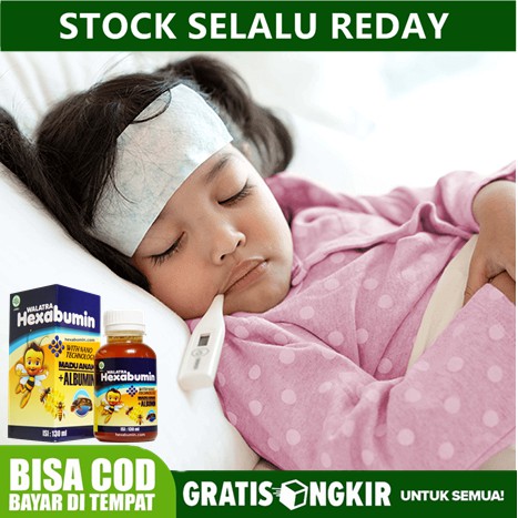 Obat Tipes Untuk Anak , Obat Demam Anak l Walatra Hexabumin Madu Anak Original Terdaftar BPOM