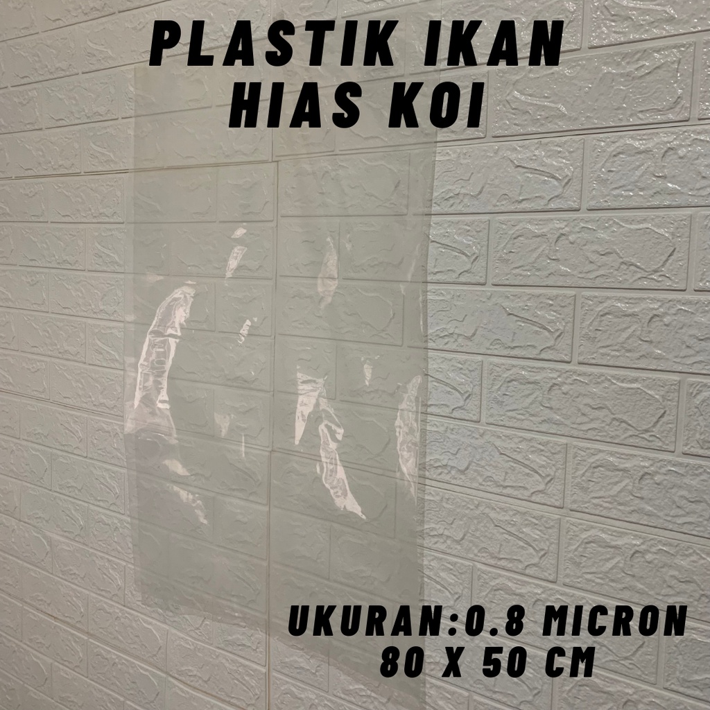 Plastik Packing Ikan Hias koi tebal AQUARIUM KOLAM 80 x 50 cm