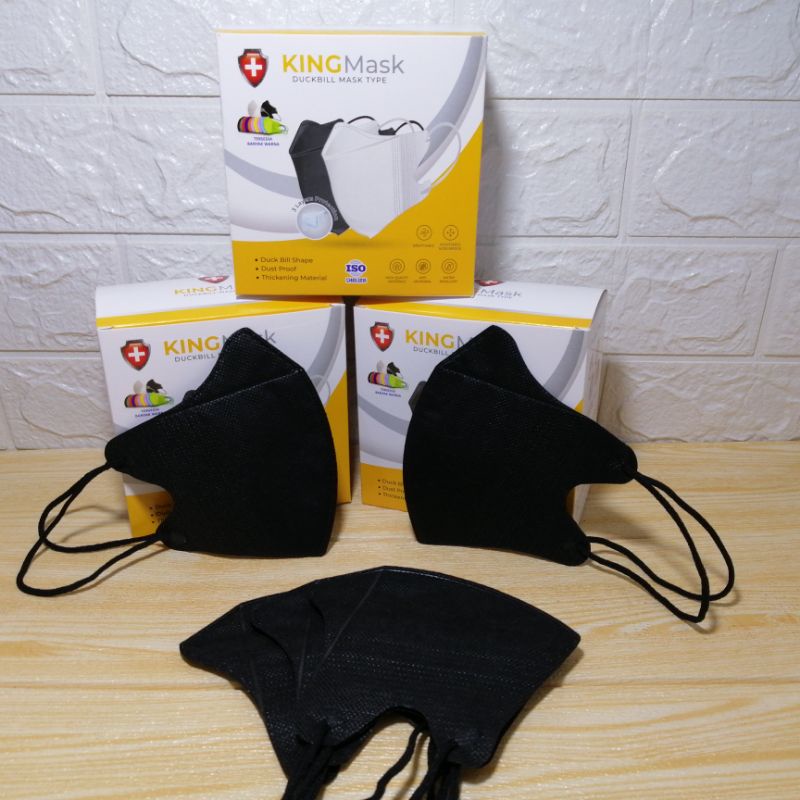 Masker KINGMASK Duckbill 3Ply Earloop Dewasa-Facemask KING MASK 3 Ply Duckbil Warna isi 25 Pcs