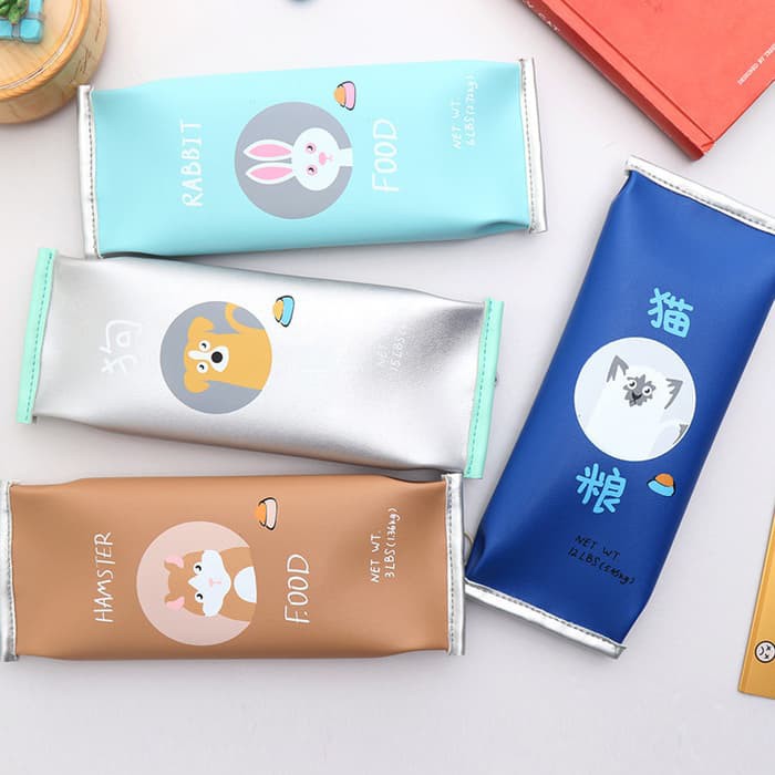 

Favorite Pet Food Flat Pencil Case Kotak Tempat Pensil Lucu Unik Murah