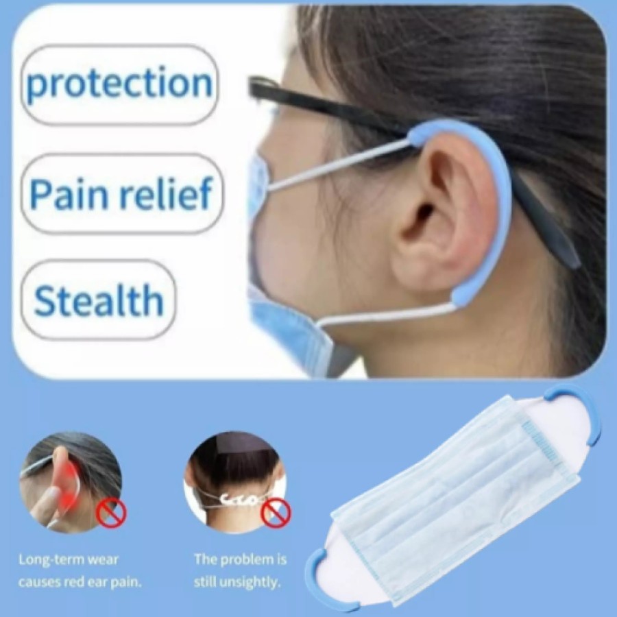 EAR LOOP Strap Karet Silikon Telinga Masker Anti Sakit Kuping Pelindung Nyaman