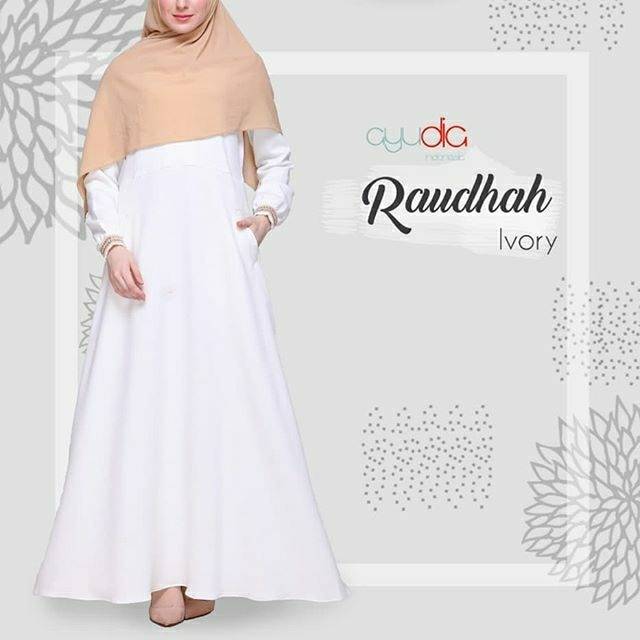 RAUDHAH IVORY GAMIS UMROH HAJI AYUDIAINDONESI