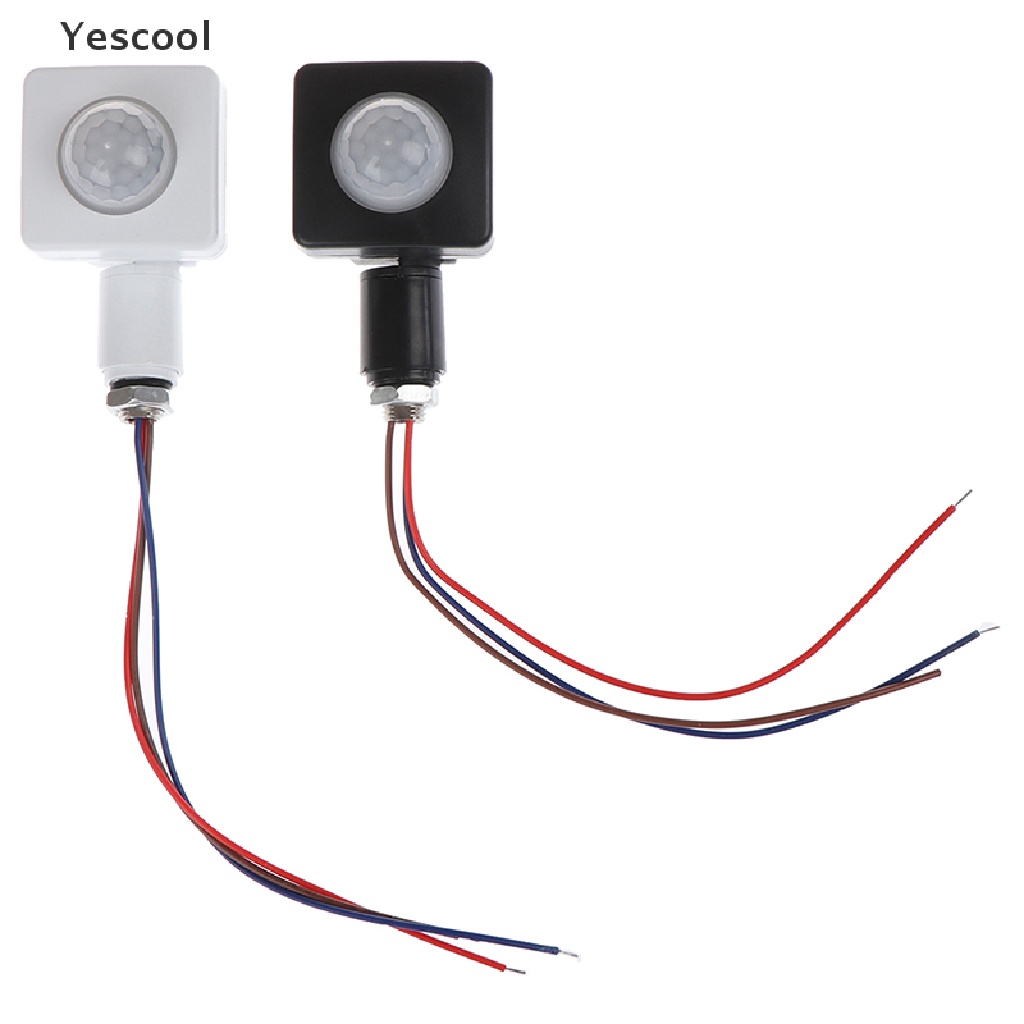 Yescool Saklar Sensor Gerak Tubuh Inframerah PIR Otomatis 220V