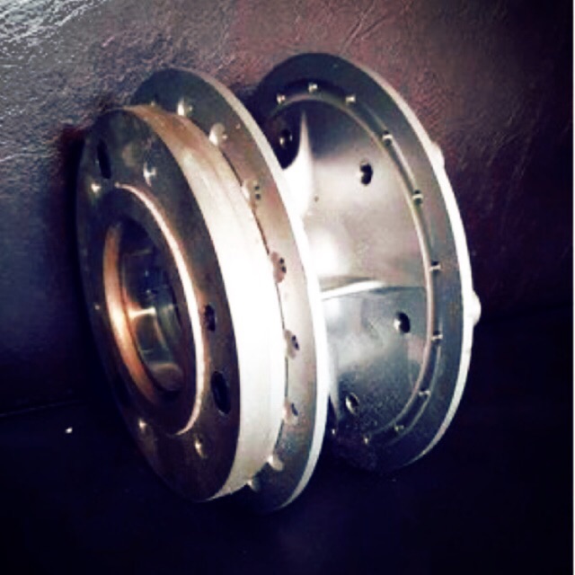 tromol depan ori scorpio custom double disk