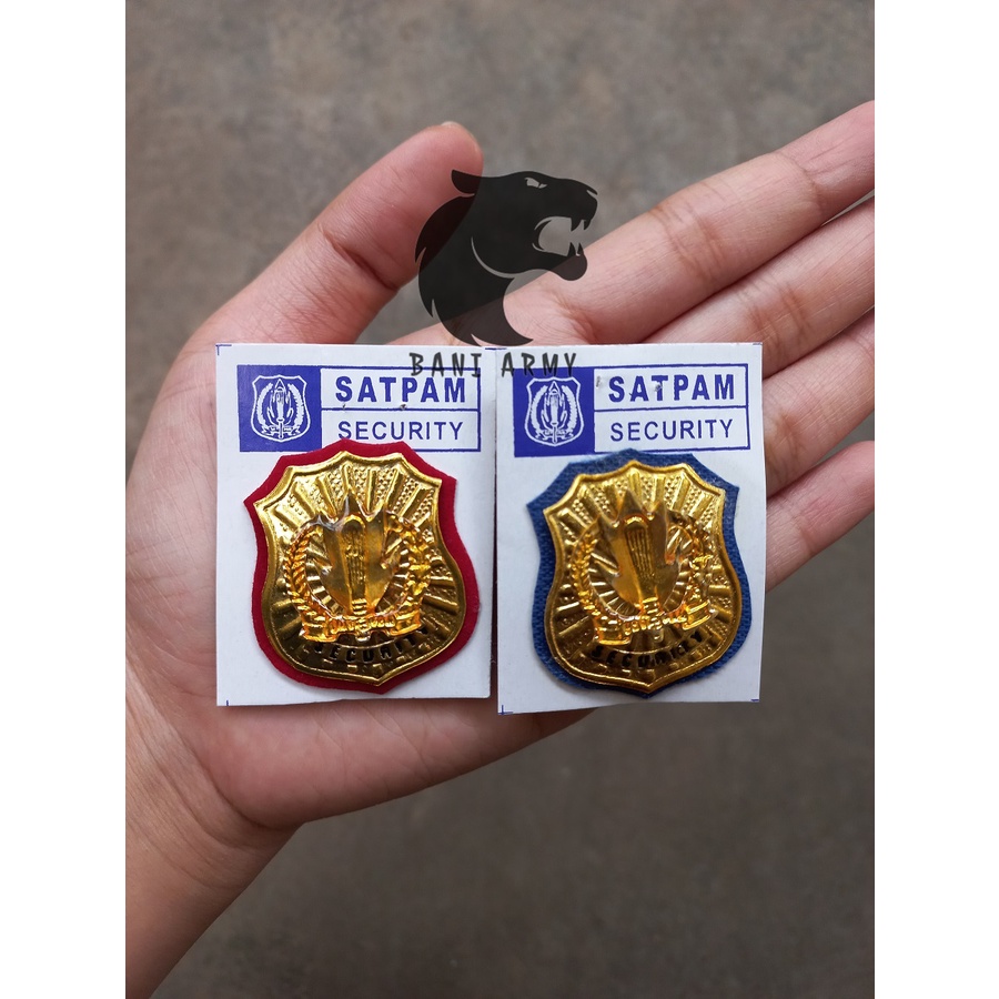 Pin Satpam Ukuran Kecil Security