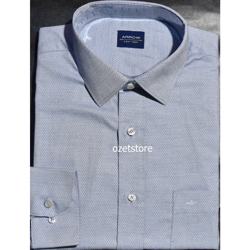 Kemeja Pria Formal Lengan Panjang ARROW Biru Reguler KAR83 ORIGINAL