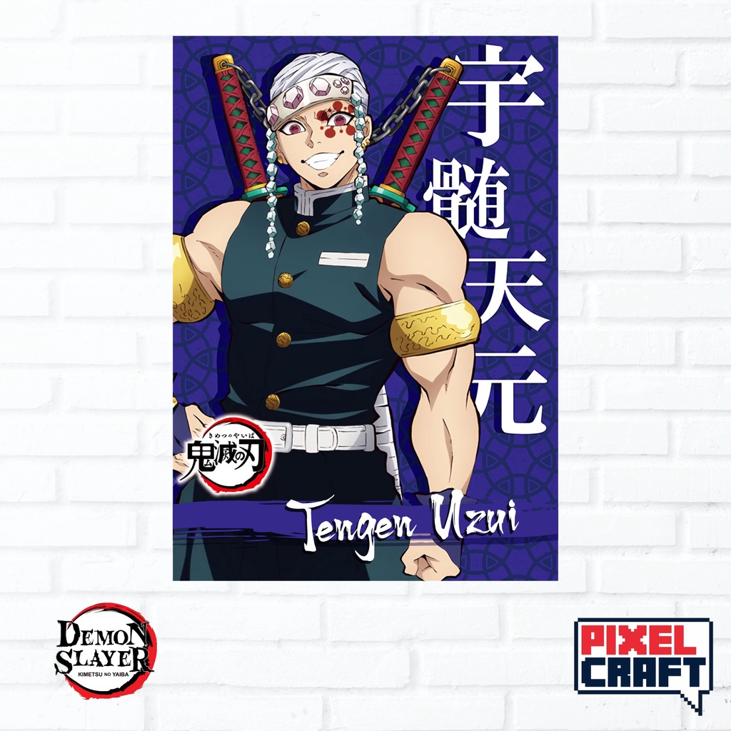 Poster Dinding Karakter Anime KIMETSU NO YAIBA / DEMON SLAYER Size - A4-08 Tengen Uzui