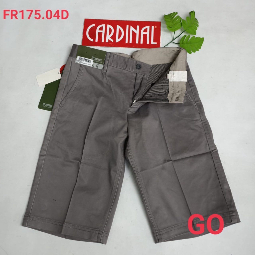 gof 27-28 CARDINAL FBBXX Celana Pendek Polos Stretch Kotak Motif Original Celana Santai Laki-Laki