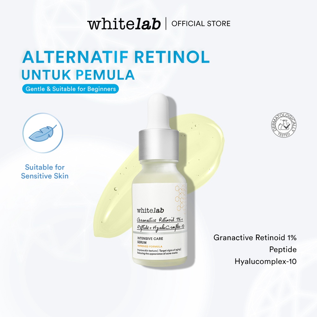 Intensive Care Serum Whitelab Granactive Retinoid 1% - Serum Retinol Anti Aging Untuk Meremajakan Kulit Wajah Dengan Retinoid