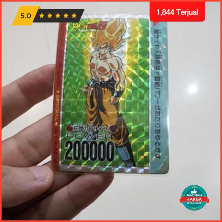 Jual Extra Cashback Kartu Dragon Ball Pp Amada Card Special Goku First ...