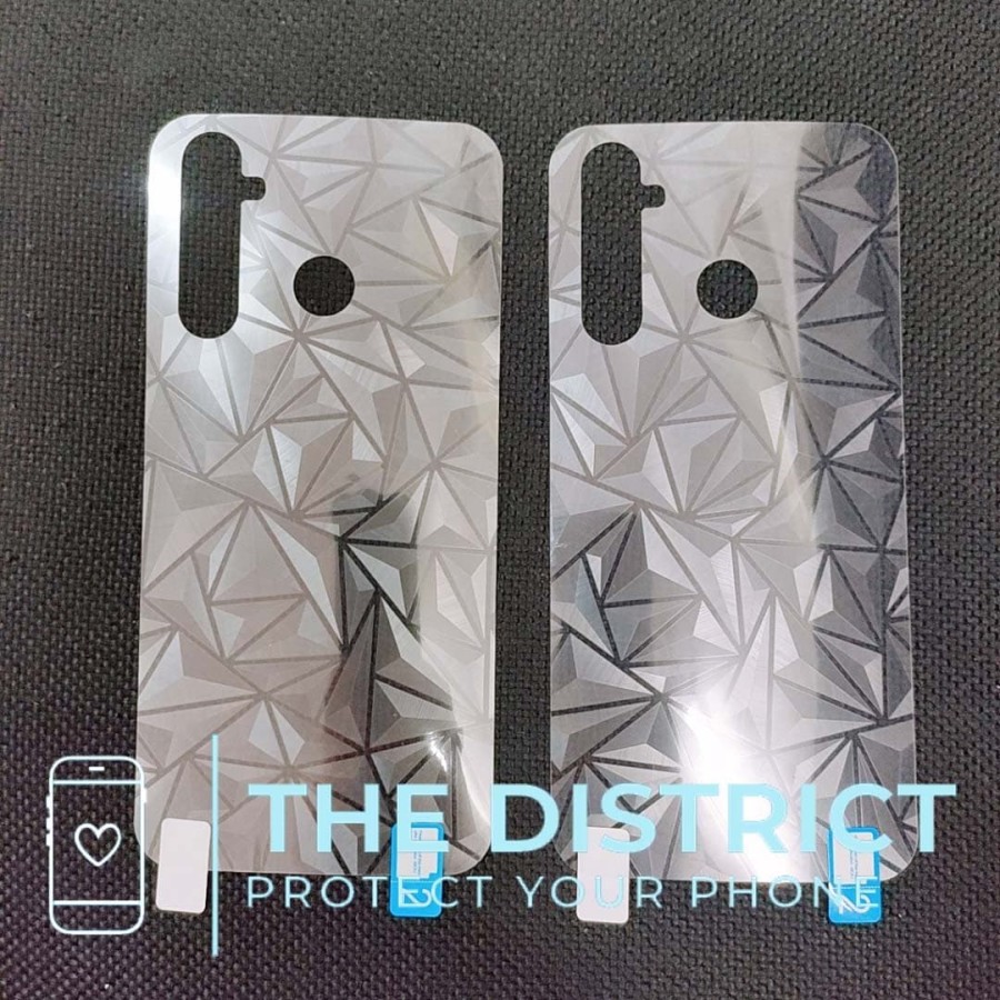 REDMI NOTE 8 REDMI NOTE 8 PRO NOTE 7 SKIN BACK DIAMOND, ANTI GORES BELAKANG MOTIF 3D SPIRAL TRANSPARAN BACK GUARD ANTI JAMUR