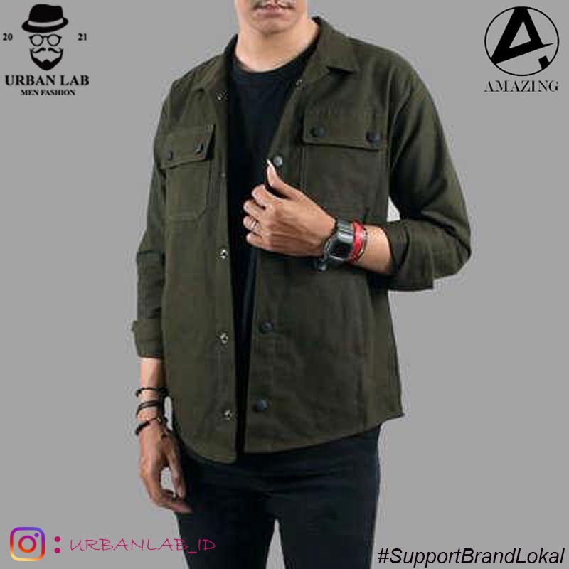 JAKET SEMI PARKA / JAKET TRUCKKER / JAKET FIELD AMZ - SPRK