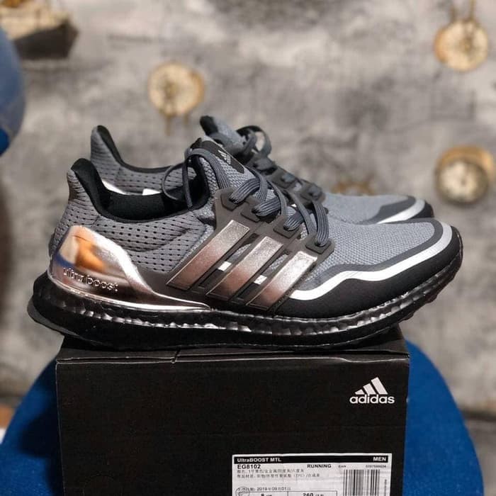 ultra boost black silver