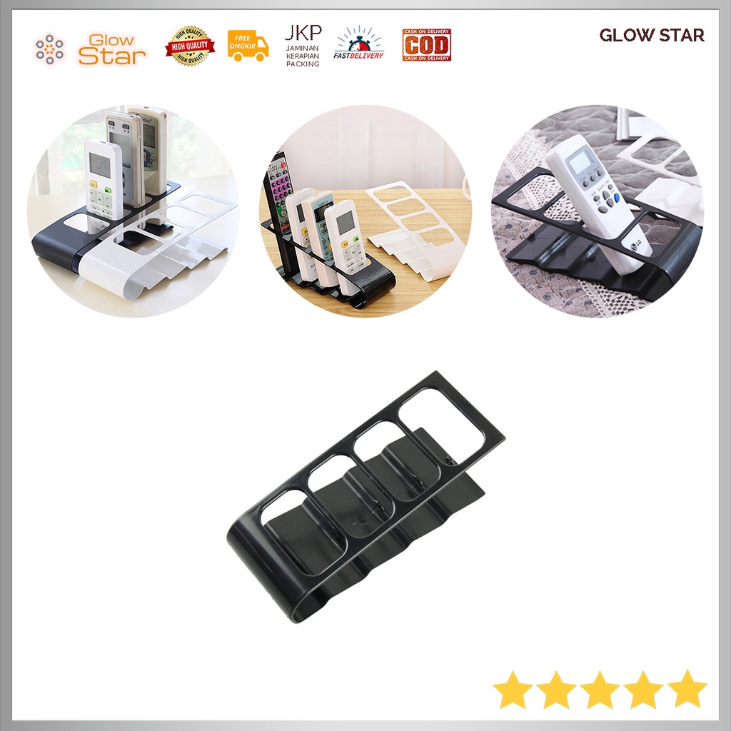 Penyangga Remote Control Tv Stand Holder Rack / Rak Remot - Black