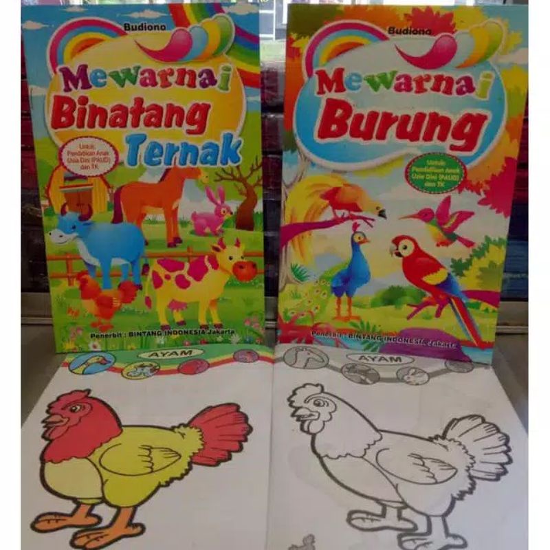 

BUKU ANAK - BUKU MEWARNAI UKURAN MEDIUM FULL COLOR