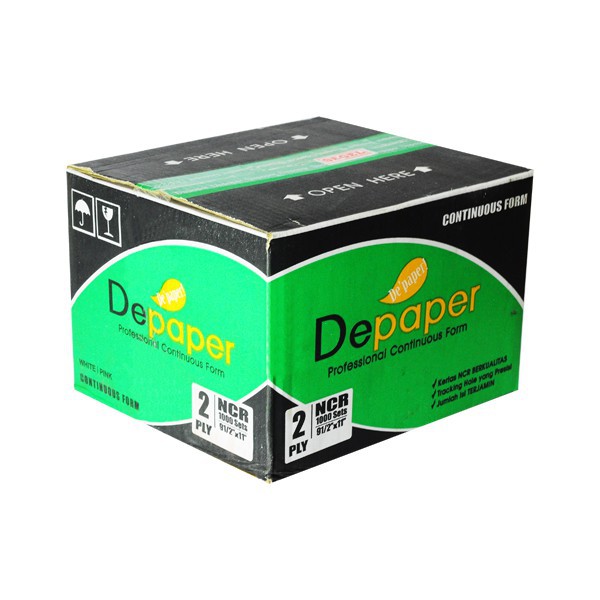 

2 Ply Full Warna Kertas Continuous Form Depaper 9 1/2" x 11