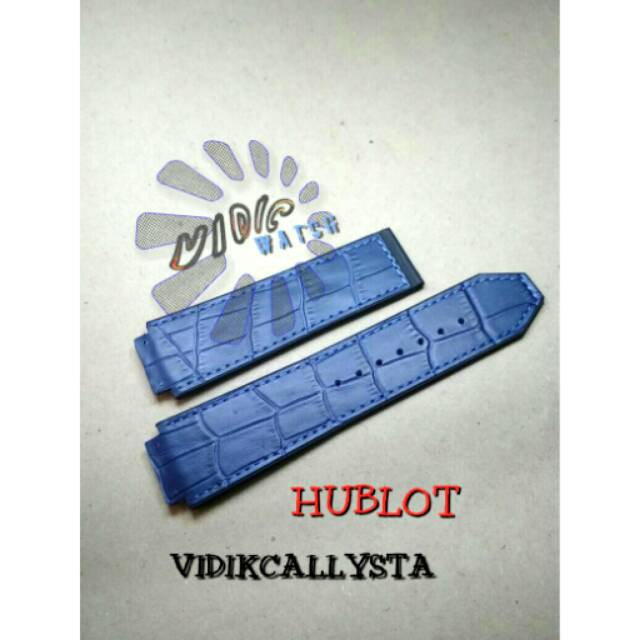 STRAP H U B L O T GENEVE FORMULA ONE F1 BIRU PREMIUM TANPA ENGSEL