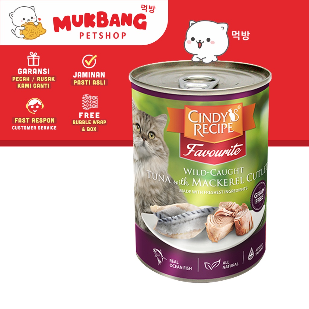 Cindy's Recipe Grain Free Wet Food 400 Gram for Kitten Adult Cat Makanan Kucing Basah