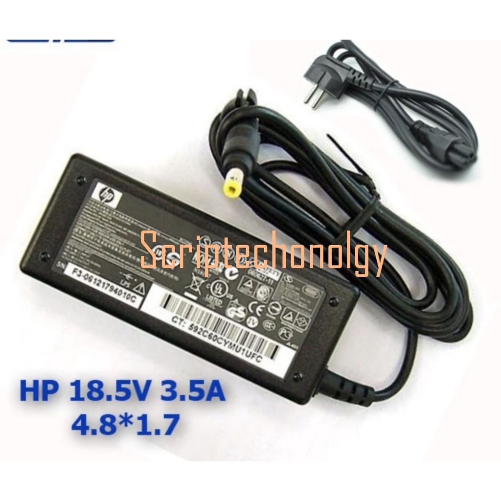 ADAPTOR HP DV1000 DV2000 V1000 V3000 18.5v-3.5a jeck 4.8*1.7mm