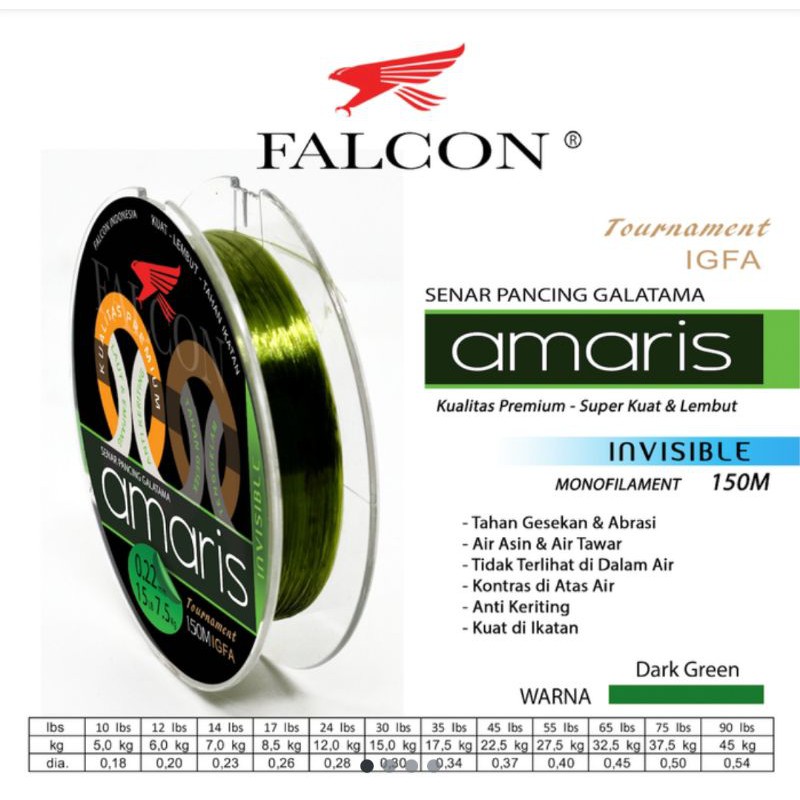 Senar Pancing Falcon AMARIS 150 Meter