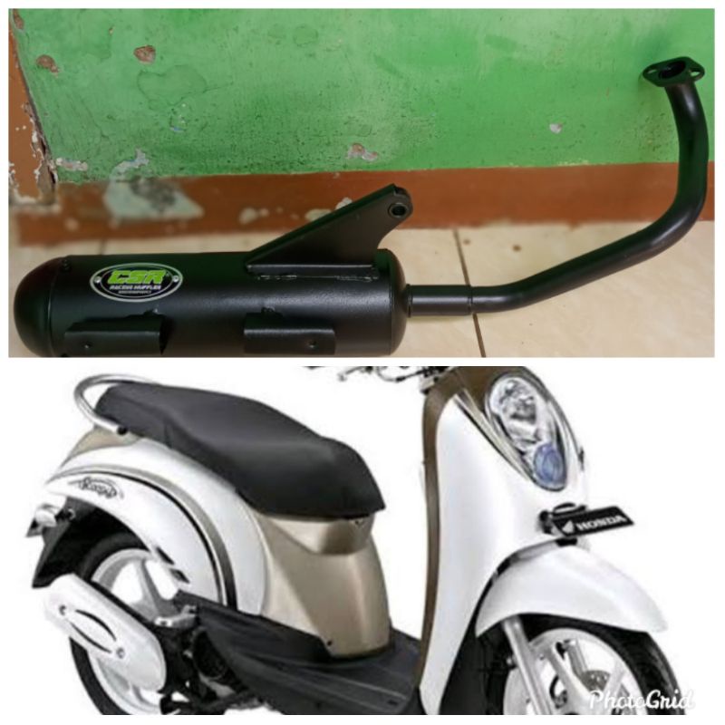 KNALPOT RACING BOBOKAN SCOOPY KARBU FI