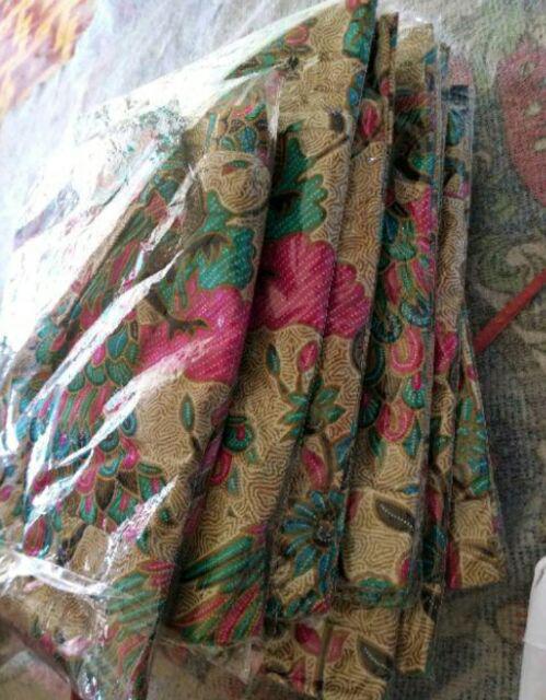 Batik Couple Keluarga Sania Ruffle Ori Ndoro Jowi Dnt Motif Merak Tosca