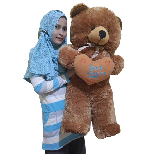 BONEKA TEDDY BEAR GIANT GRATIS UKIR NAMA ATAU CETAK PHOTO