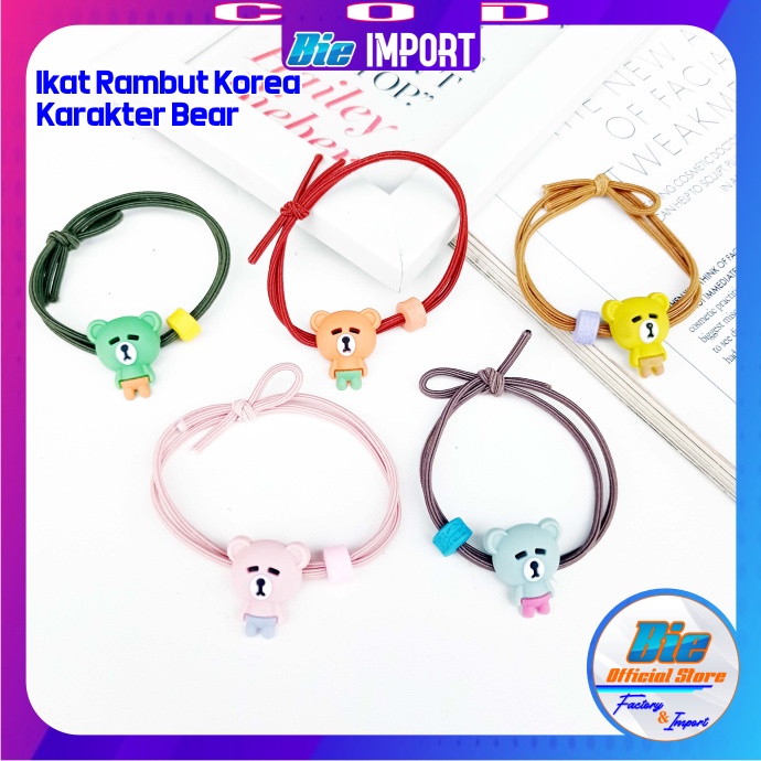 Ikat Rambut Korea 2 in 1 Gelang Karakter Premium Impor Best Seller