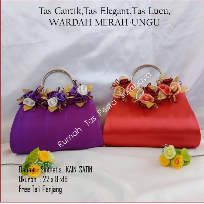 PAKET TAS PESTA WARDAH MODEL CLUTH DANSELEMPANG , 2 TAS ONGKIR TAS BISA COD SELURUH INDONESIA MURAH MEWAH ELEGAN