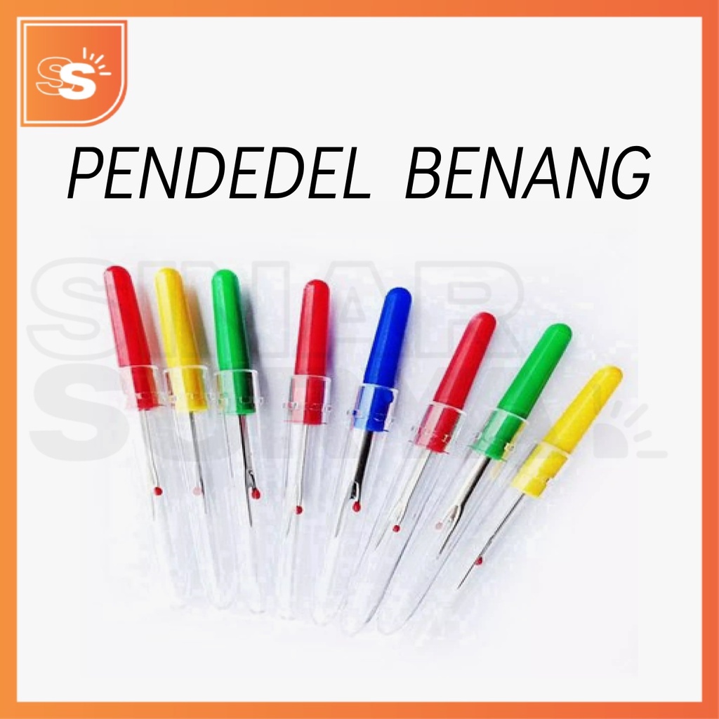 Pendedel Benang Plastik &amp; Kayu / Tetelan / Sontekan Bahan / Seam Ripper