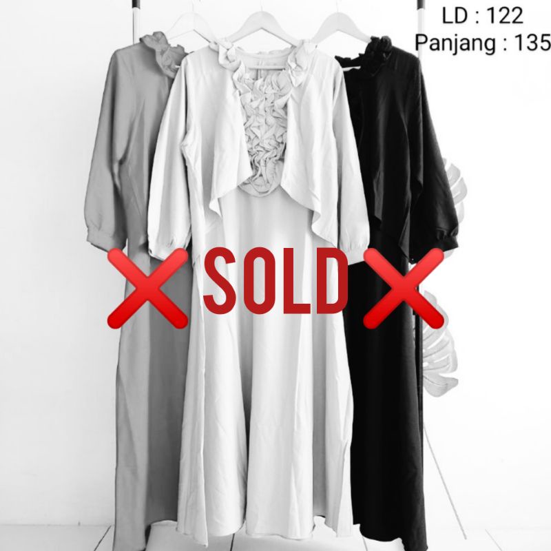maxi cape long dress premium brand mosco gamis cantik anggun mewah cocok untuk pesta party acara har