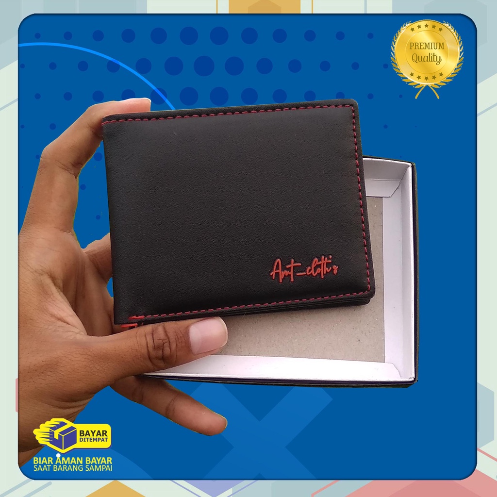 best seller! Dompet lipat cowok amt distro Bahan sintetik