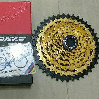 SPROCKET RAZE 8 SPEED 11 - 42T GOLD SPROCKET 8 SPEED SPROKET 8 SPEED SPROKET RAZE 11 - 42T GEAR 8 SP
