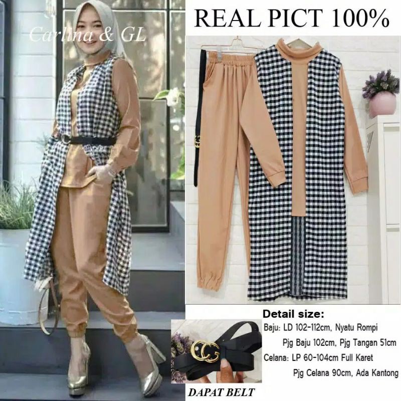 CARLINA SET CELANA+CARDY+INNER