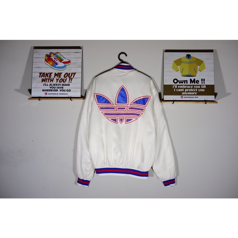varsity jaket bomber adidas vintage original second bekas