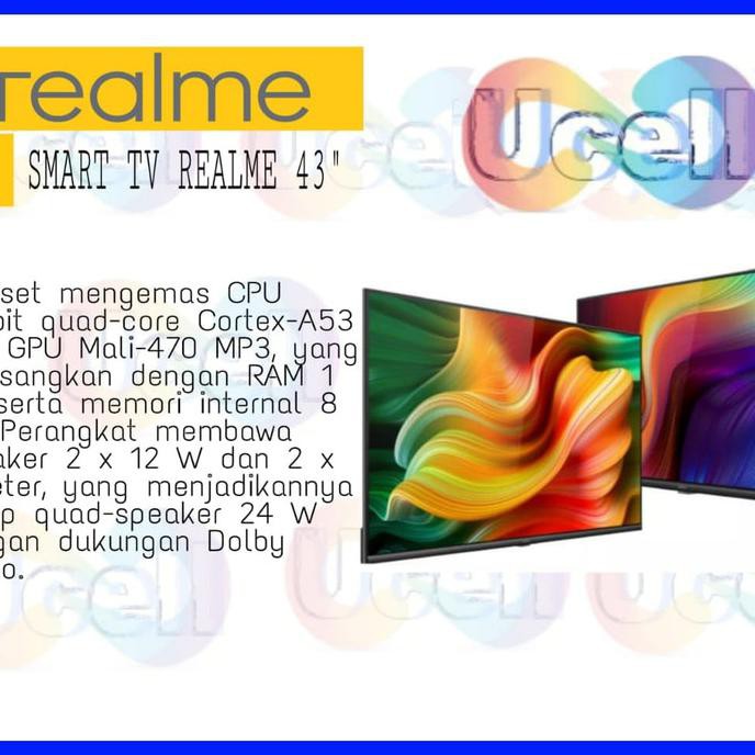 Ready&Siapkirim Realme Tv 43Inch - Realme Smart Tv 43" - Garansi Resmi