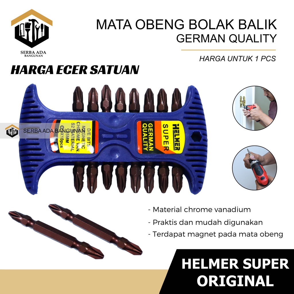 Mata Bor Obeng Magnetic Drill HELMER SUPER (+) (+) / GERMAN QUALITY