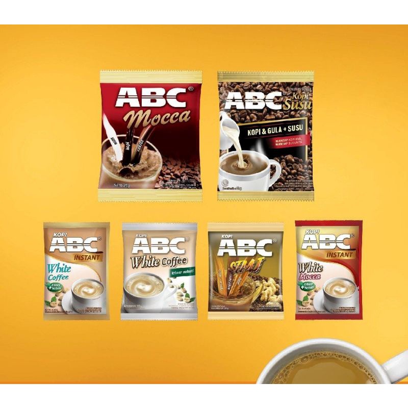 

ABC KOPI MOCCA SUSU WHITE COFFE INSTANT PRAKTIS ENAK DAN MURAH