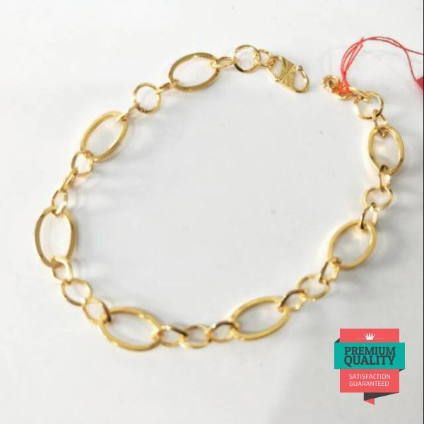 Grosir Gelang emas asli kadar 700 holo oval 1 gram an Elegan