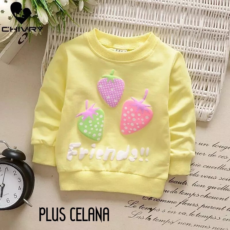 SETELAN ANAK PEREMPUAN STRAWBERRY 0-TAHUN-4