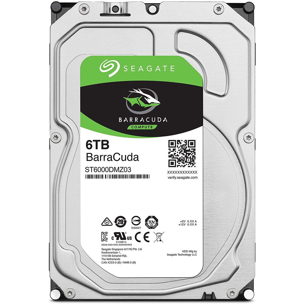 SEAGATE BarraCuda 6TB 3,5&quot; 5400 RPM 256MB Hard Drive