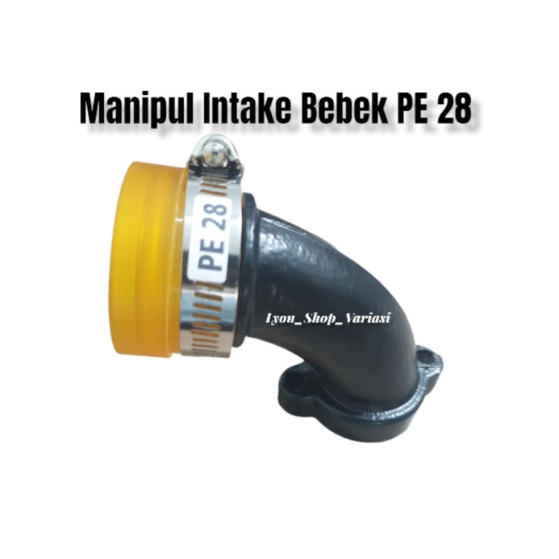 Manipol Intake Intek Teflon Leher Angsa Panjang Bebek Karbu PE 28 PWK 28 motor bebek matic