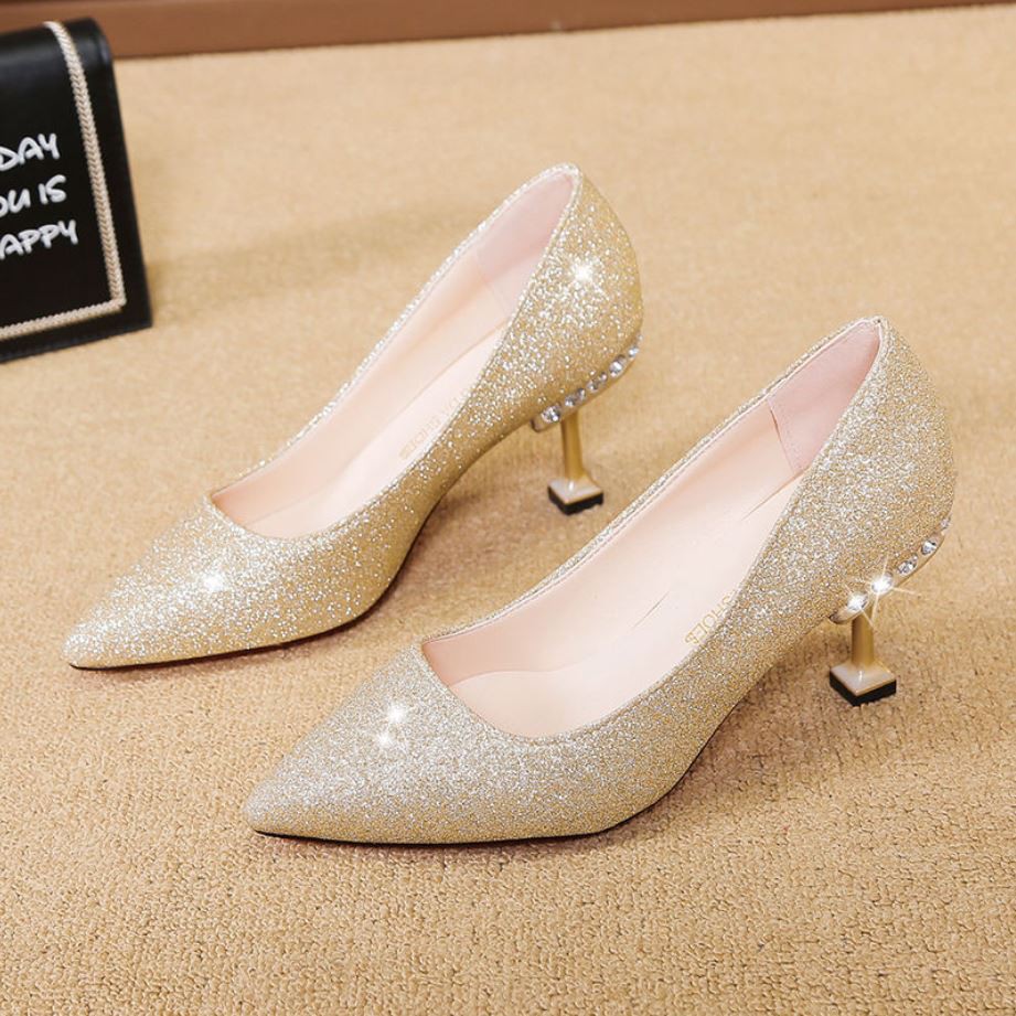 RYS - Gleaming Flash Sepatu Hak Wanita Fashion Kantoran/Casual - Ori Import