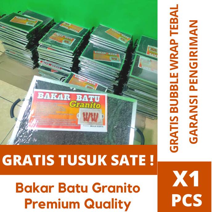 ><><><] Alat panggangan pemanggang Batu Bakar Granito Bakar batu granito Asli