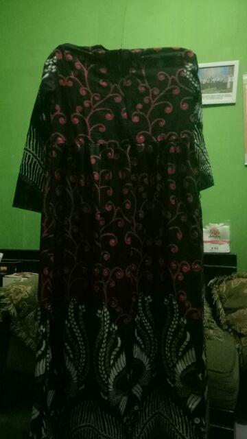 Ms Gamis Batik Sriwedari Maxi Super Jumbo Xxxl Ld 120 Bumil/busui Katun Sogan..