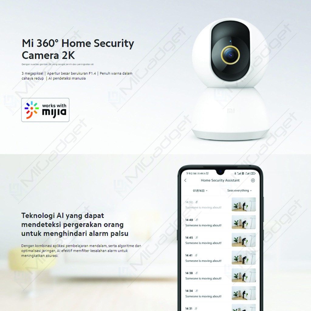 Kamera CCTV Xiaomi Mi 360° Home Security Camera 2K