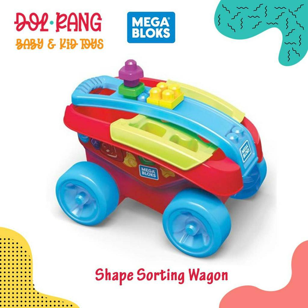 Mega Bloks Shape Sorting Wagon Mainan Anak