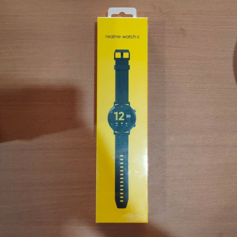 HP JAM REALME SMART WATCH S NEW ASLI ORIGINAL 100% GARANSI RESMI BARU WARNA HITAM BLACK NEW